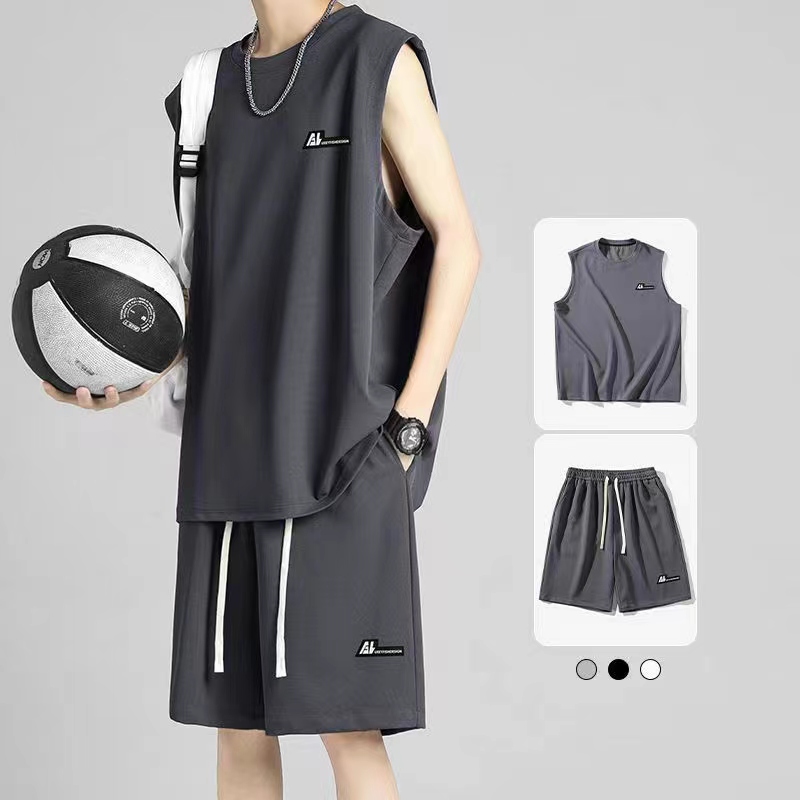 Men's sports tank top summer suit