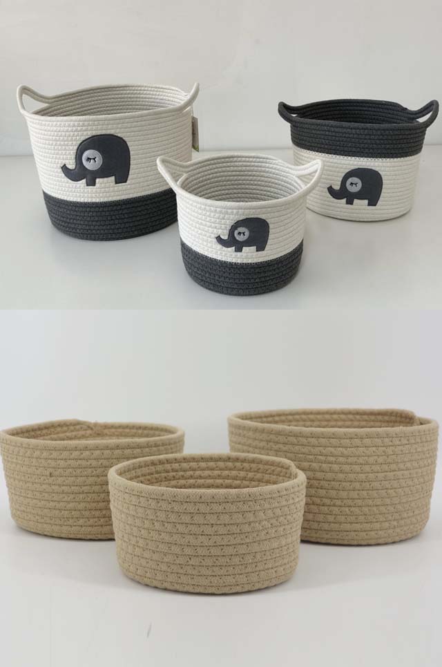 Woven Rope Storage Basket 1